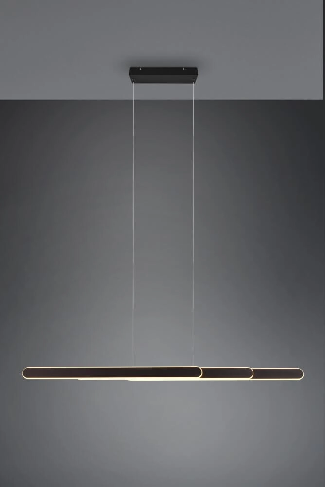 Hanglamp Helios 130cm zwart Trio 4017807577839