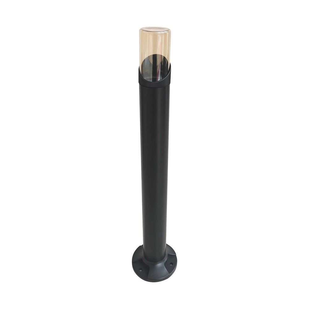 Tuinlamp Broadway zwart met amber glas 45cm Searchlight 5,05342E+12