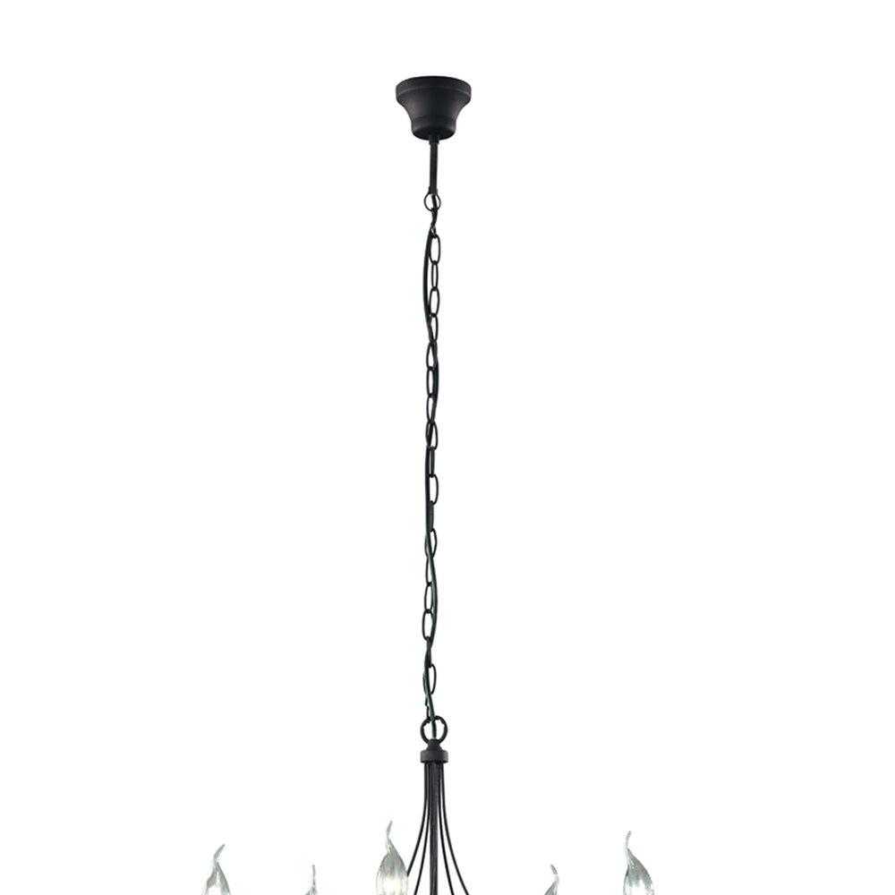 Roestbruine landelijke kroonluchter Country Trio 4017807091274