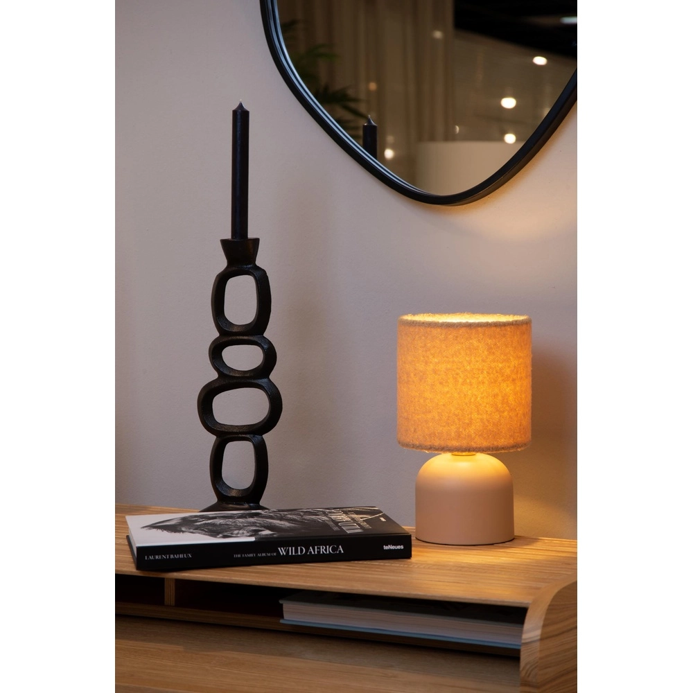 Tafellamp Woolly okergeel Lucide 5411212105899