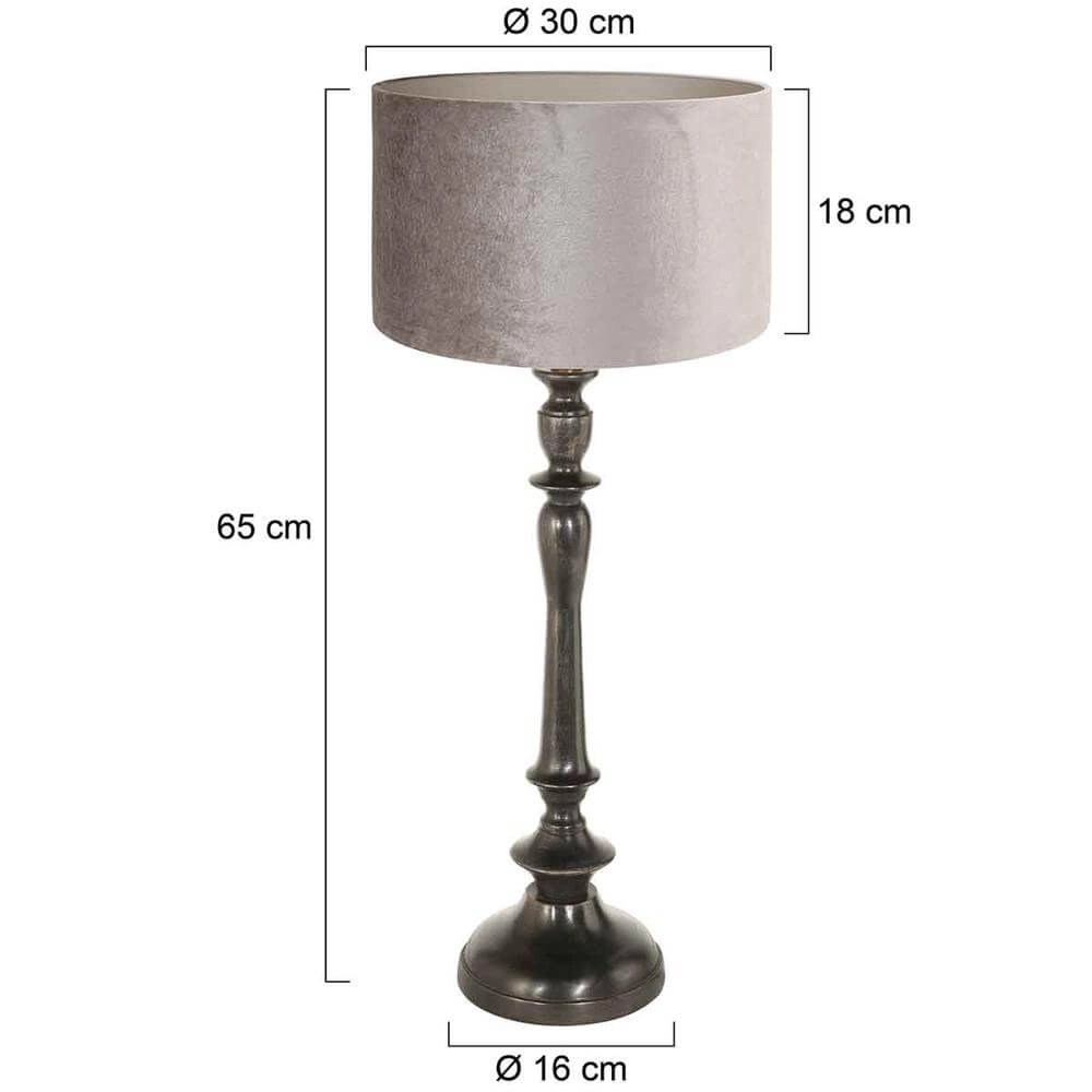 Tafellamp Bois met zilvere kap Steinhauer 8712746172669