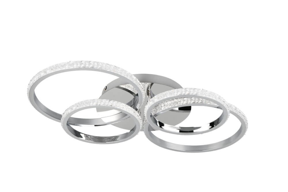 Design plafondlamp Cires chroom Trio 4017807600940