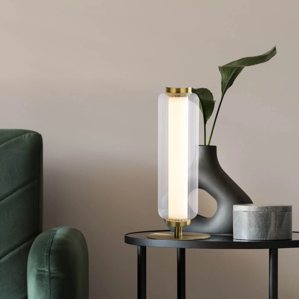 Moderne tafellamp Mod messing Searchlight 5053423273129