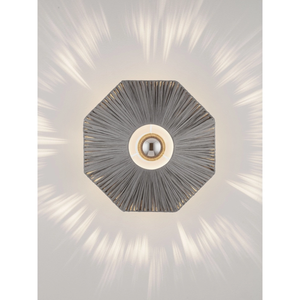 Wandlamp Elvio grijs Ø 30cm Lyora 5212017493866
