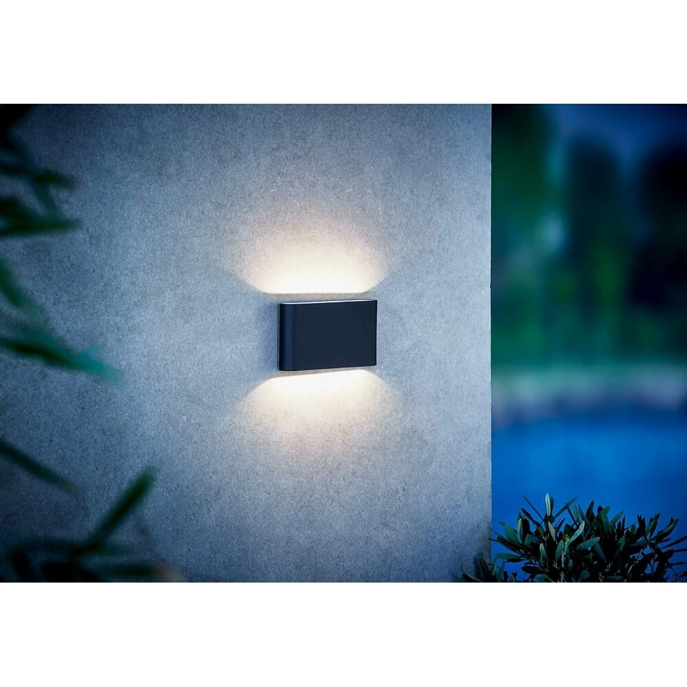 Strakke design wandlamp Kinver zwart 17,5cm Nordlux 5701581342880