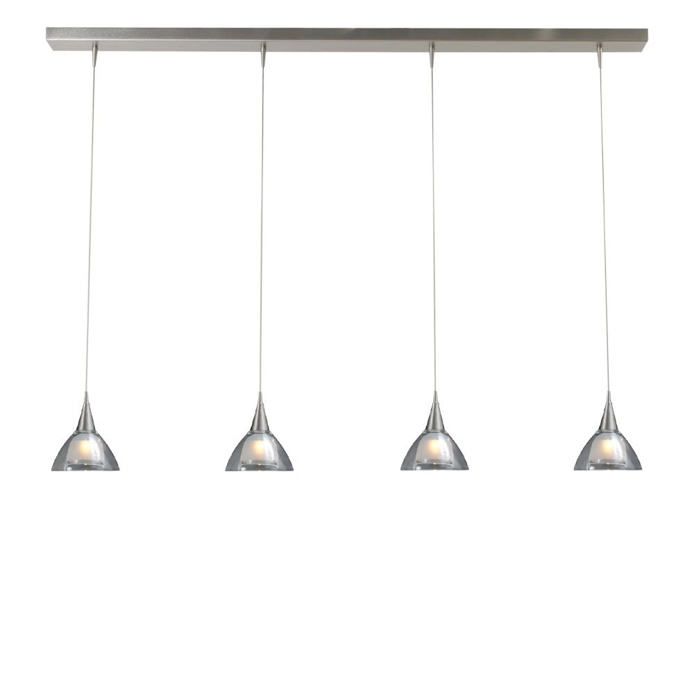 Eettafel hanglamp Caterina LED 4-lichts RVS Eettafel hanglamp Caterina LED 4-lichts RVS