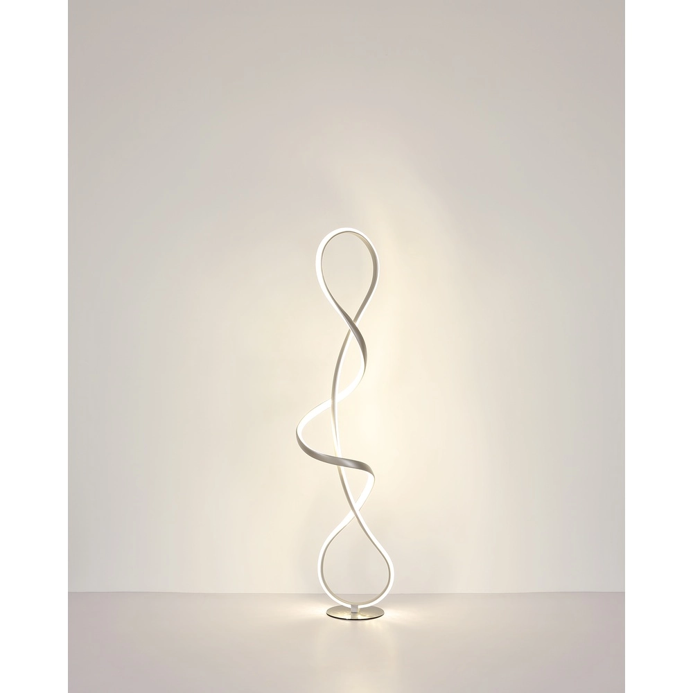 Nikkel vloerlamp Swirl modern Globo 9007371509331