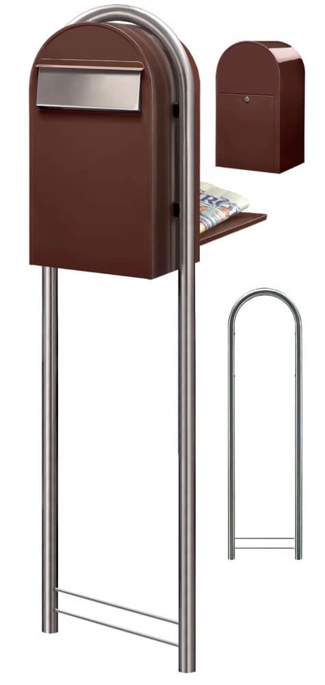 Brievenbus Grande B 8017 i Donkerbruin Bobi 6417237034267