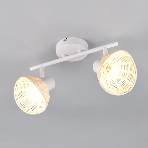 Plafondlamp Calvi dubbel wit