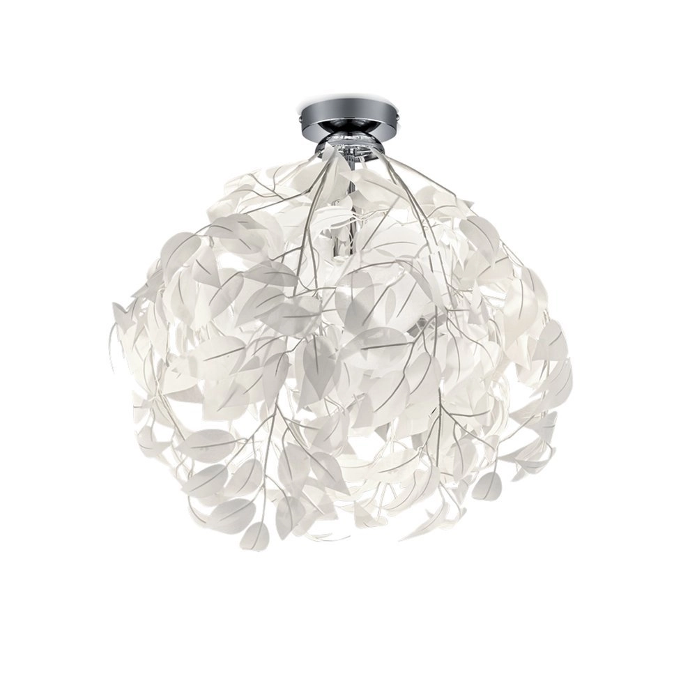 Plafondlamp met blaadjes Leavy 38cm grijswit Plafondlamp met blaadjes Leavy 38cm grijswit
