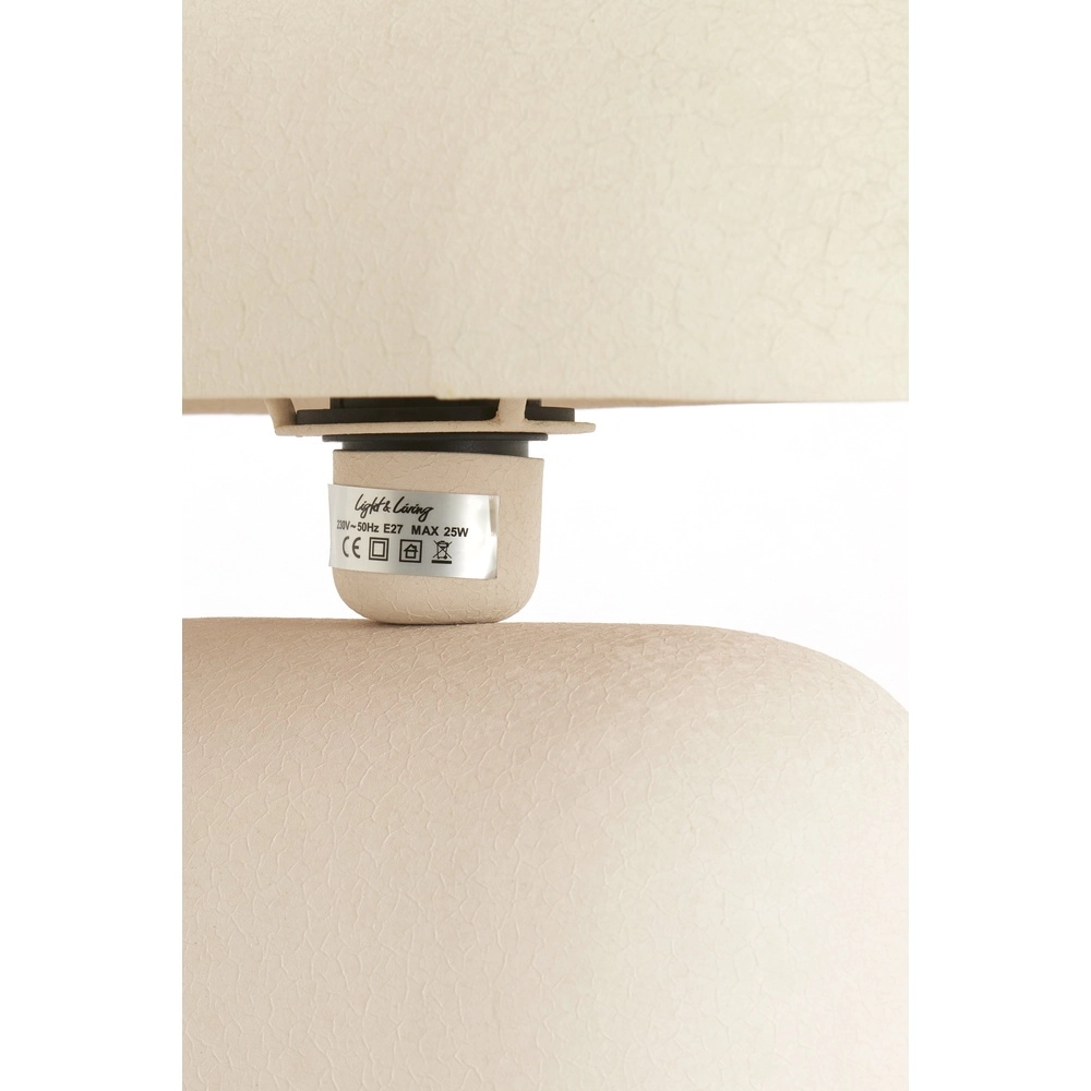 Schemerlamp Todd ovaal - mat crème Light & Living 8717807818883
