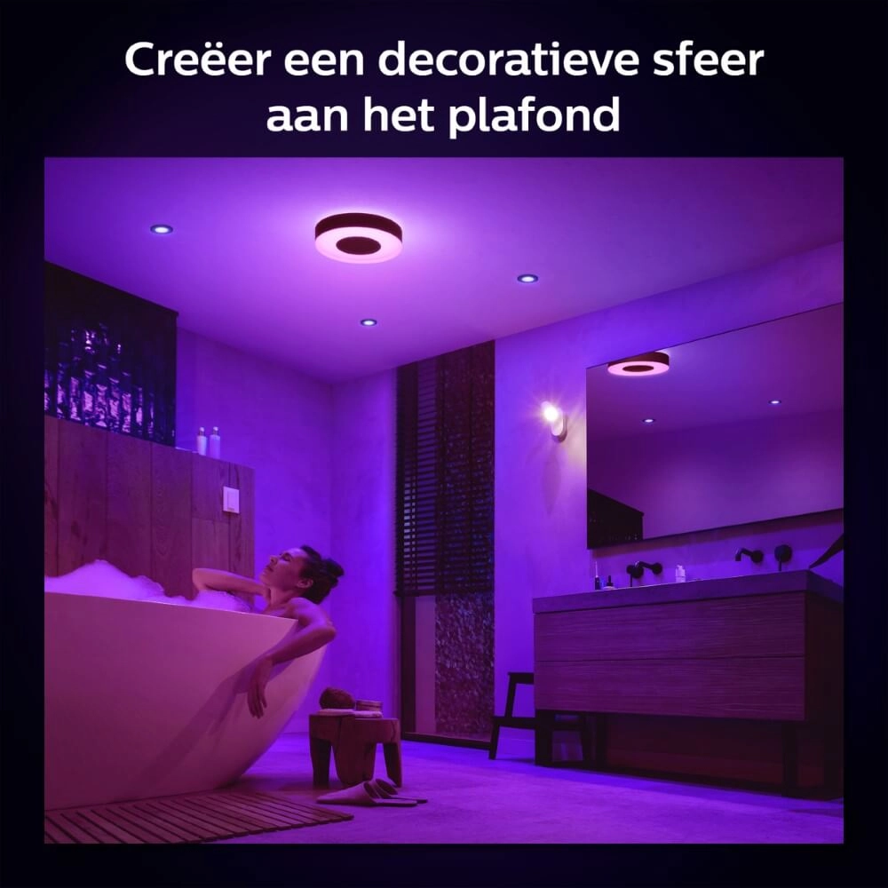 Badkamer plafondlamp Hue Xamento - White and color Philips 8719514452251