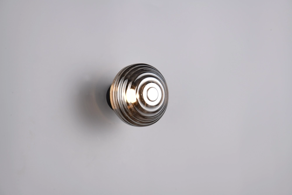 Wandlamp Earl smoke glas oplaadbaar