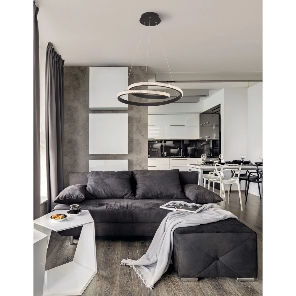 Design hanglamp Grania zwart Ø 55cm Lyora 5212017429285