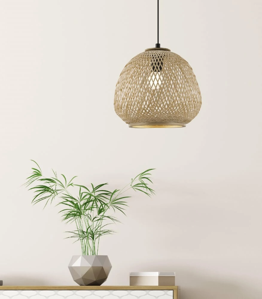 Rotan hanglamp Dembleby Ø 32cm Eglo 9002759432614