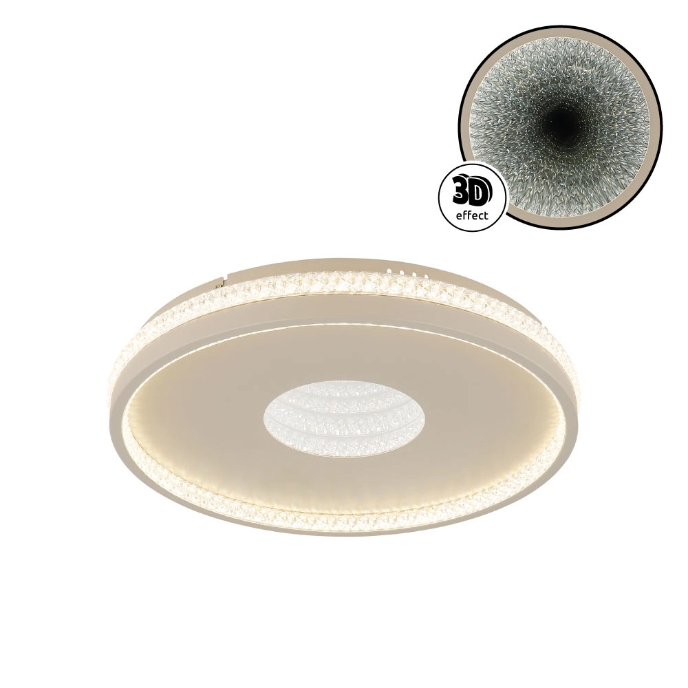 Design plafondlamp Shirley zand bruin Ø 41cm Globo 9007371575350