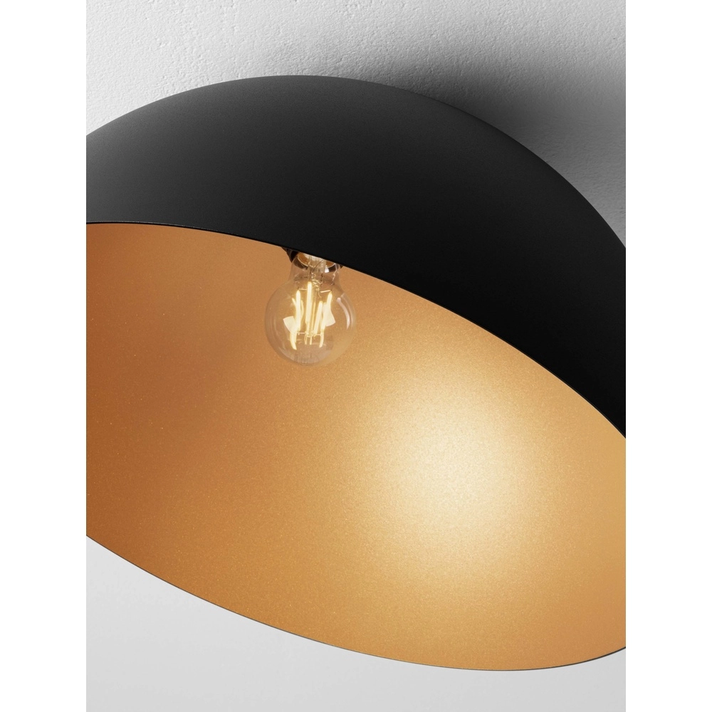 Plafondlamp Onia zwart met goud Ø 50cm Lyora 5212017458087