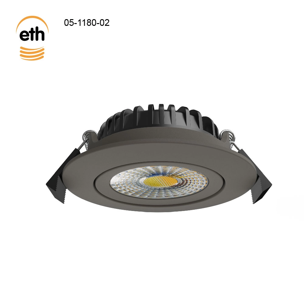 Led inbouwspot Ronin IP44 - anodic brown