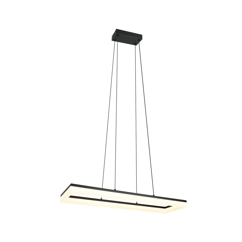 Strakke hanglamp Camino zwart