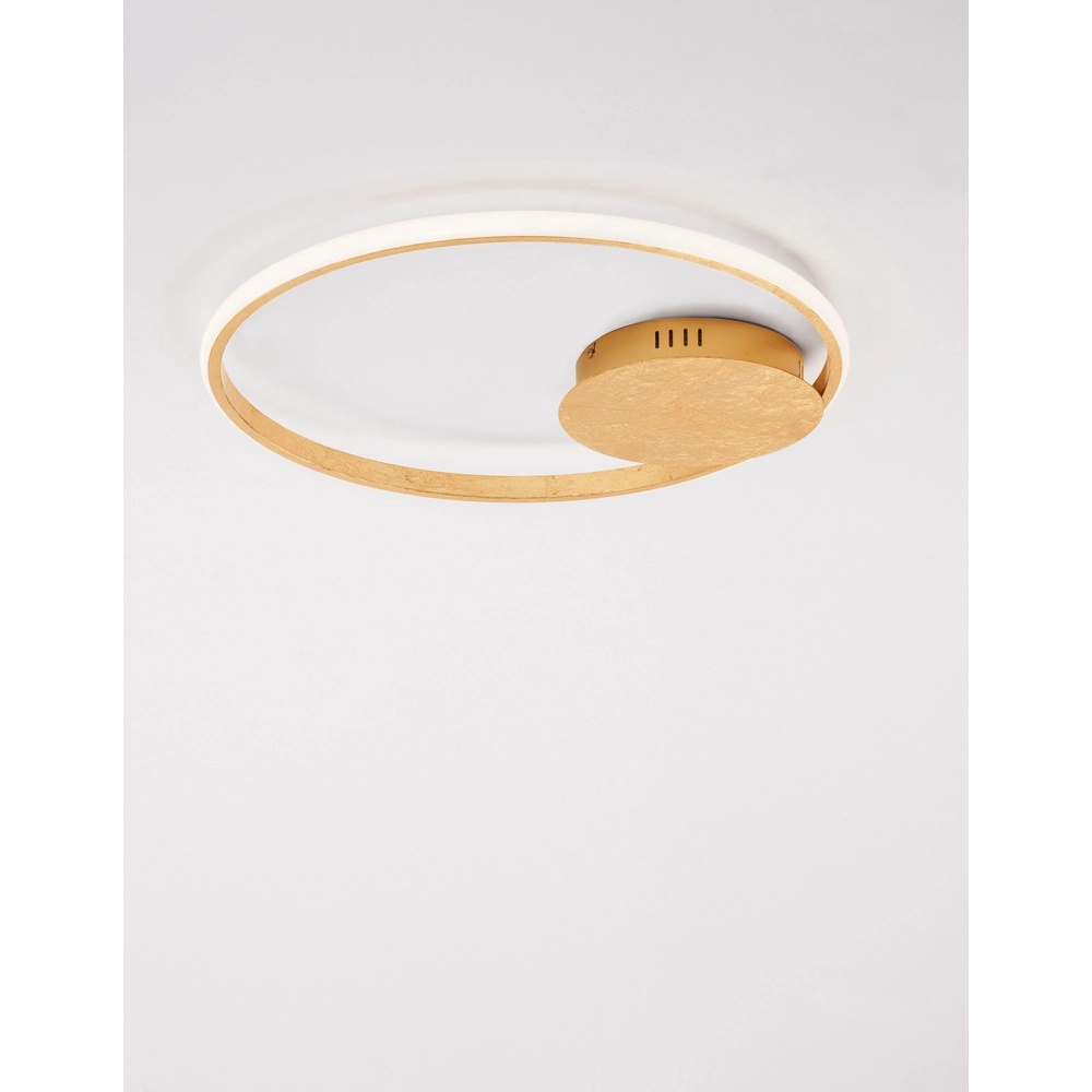 Ronde plafondlamp Fuline goud Ø 50cm Ronde plafondlamp Fuline goud Ø 50cm