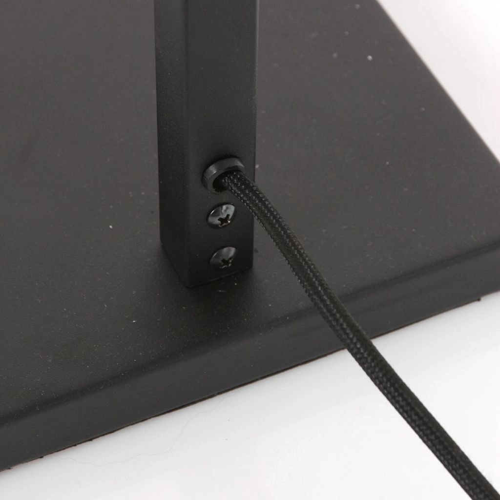 Zwarte vloerlamp Stang met kurk kap Ø30cm Steinhauer 8712746180619