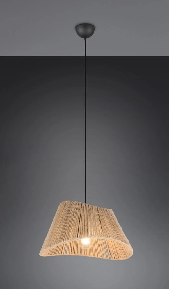 Japandi hanglamp Valerie rotan Ø 52cm Trio 4017807637380