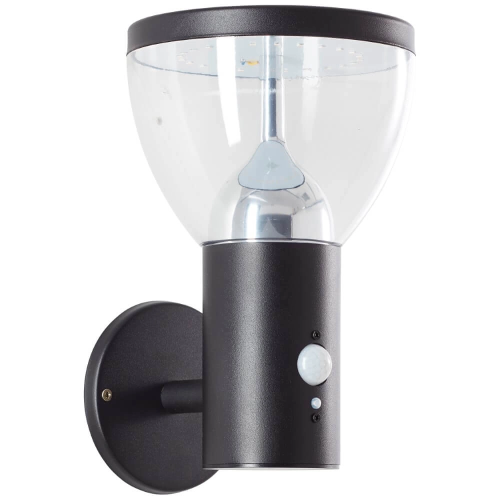 Wandamp Tulip zwart met sensor Brilliant 4004353437755