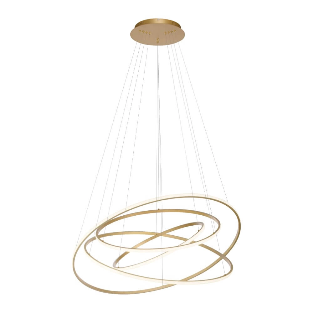 Moderne hanglamp Tessara messing Paul Neuhaus 4012248372661