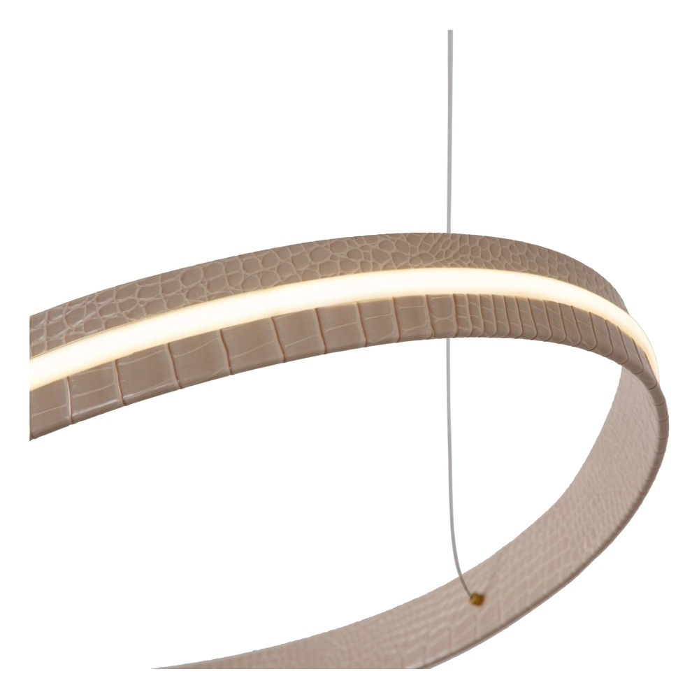 Moderne led hanglamp Slalom Zand met effect Premium by Lucide 5411212135131