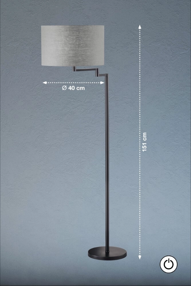 Verstelbare vloerlamp Rota Fischer & Honsel 4003694403931