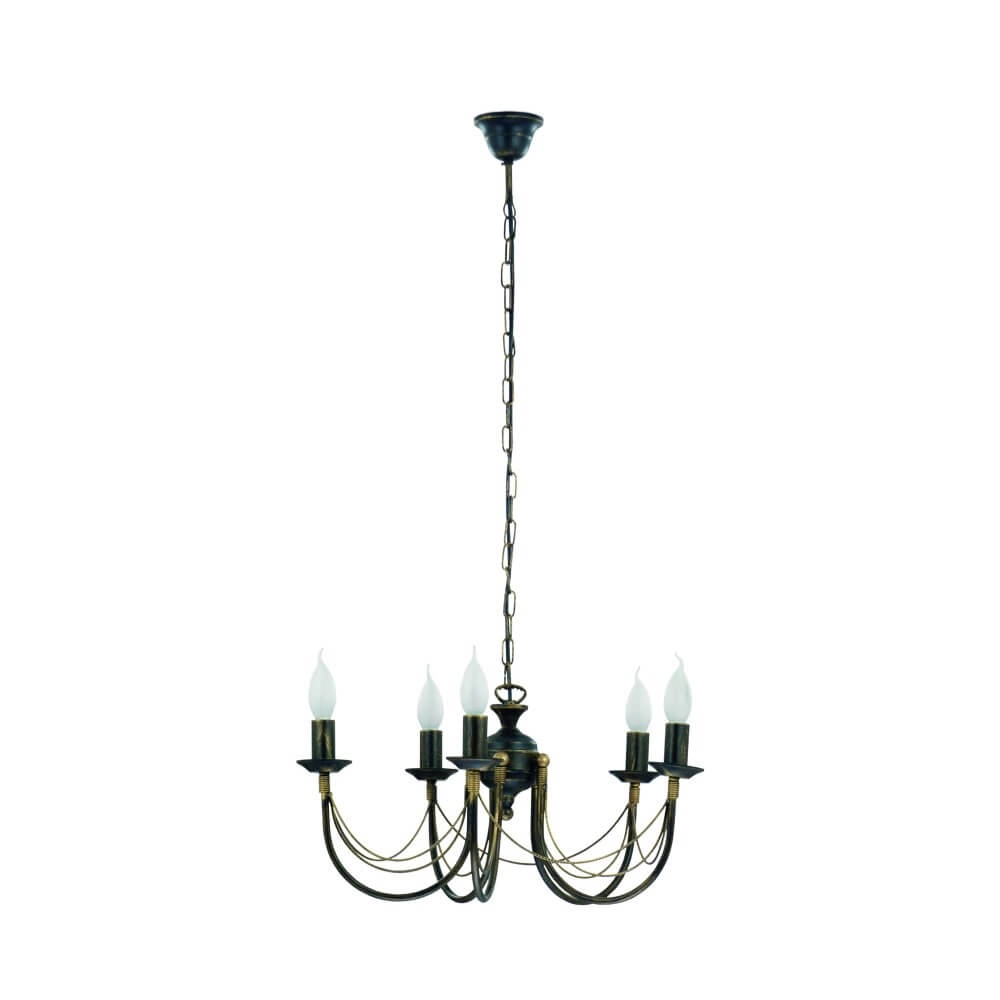 Bronskleurige kroonluchter Ares Lyora 5903139205993