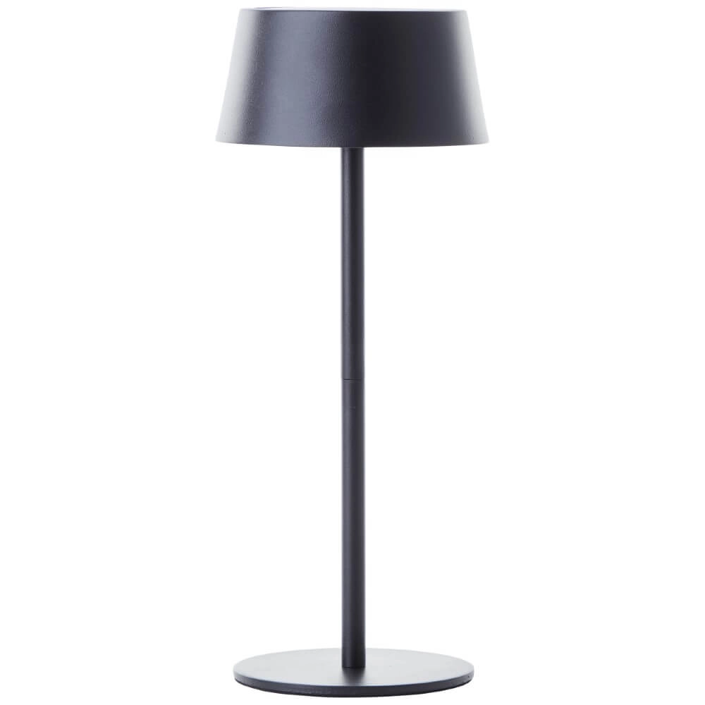 Zwarte design tafellamp Picco op batterij Brilliant 4004353437717