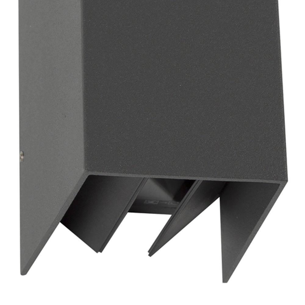 Up en downlight Channel verstelbaar antraciet KS Verlichting 8714732746571