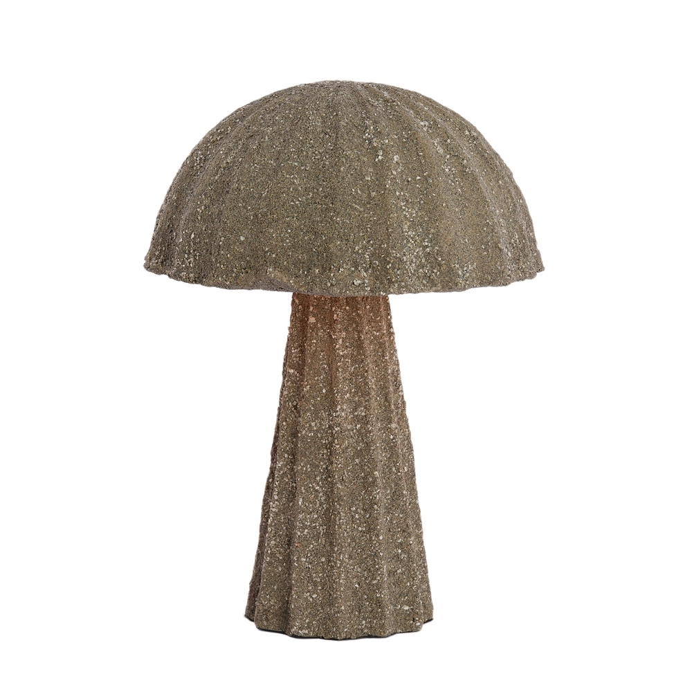 Ruwe tafellamp Christio Ø 29cm - donkergrijs Light & Living 8717807795160