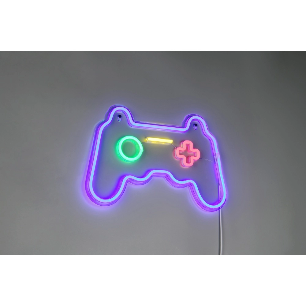 Neon wandlamp Gamer paars Trio 4017807657494