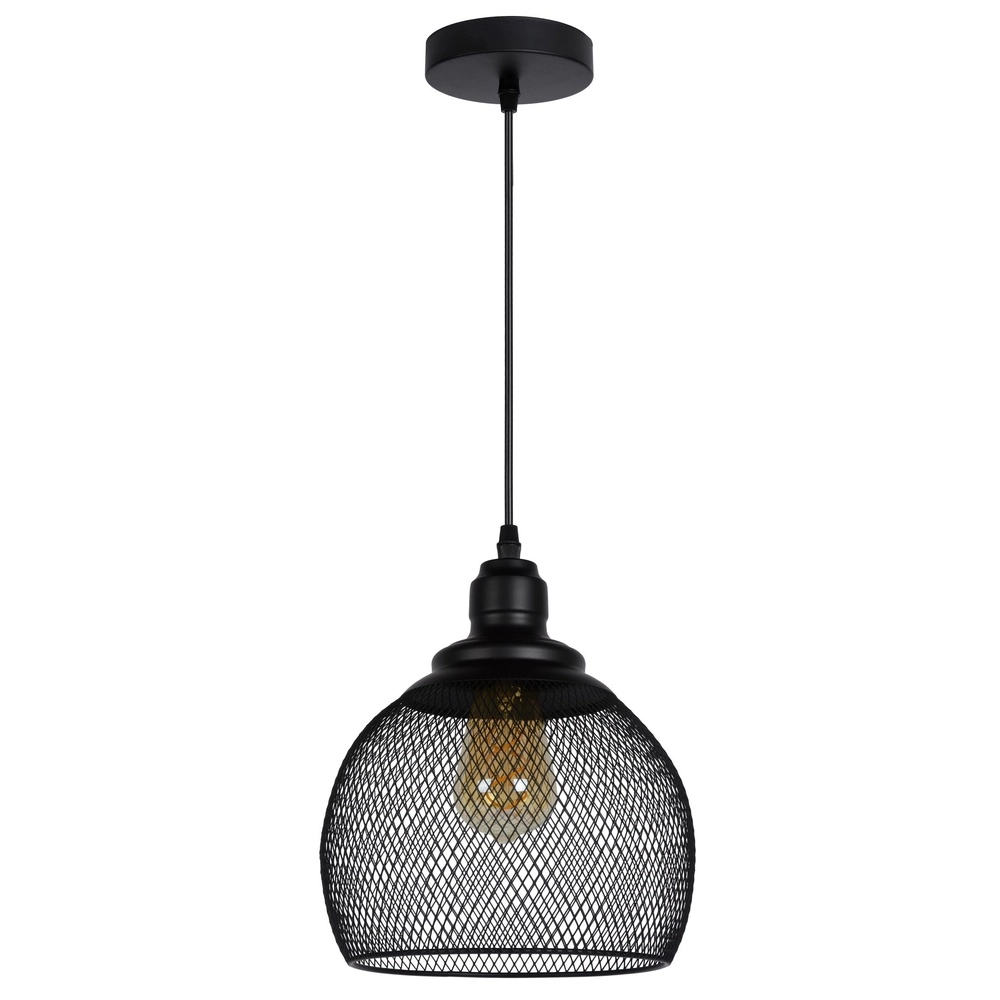 Gaas hanglamp Mesh Ø 22cm zwart