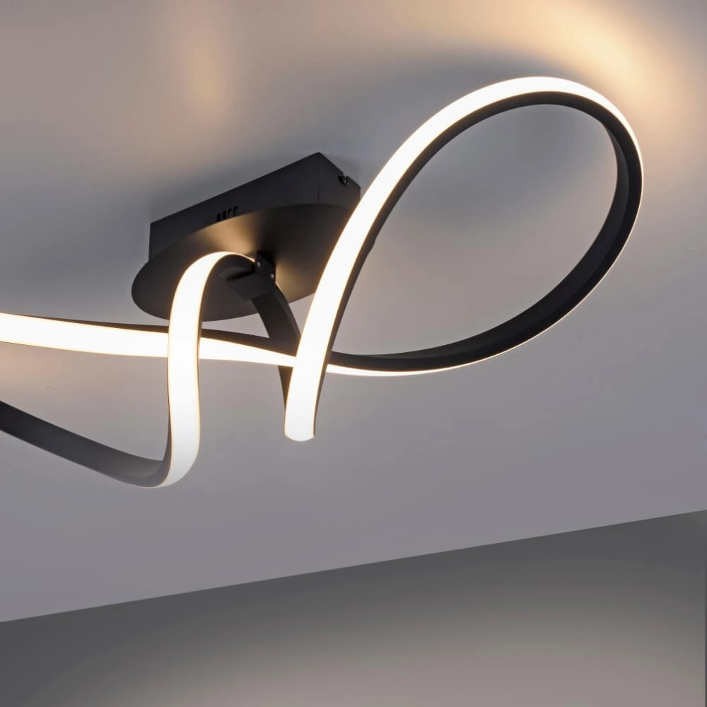 Design plafondlamp Maria zwart Just Light 4043689975777