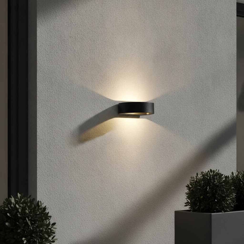 Buitenlamp up/down Sharp antraciet