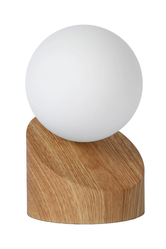 Design tafellamp Len lichte houtlook Lucide 5411212450593