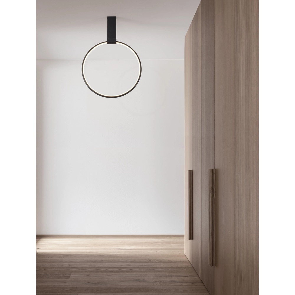 Design plafondlamp Garve zwart Ø 40cm Lyora 5212017431790