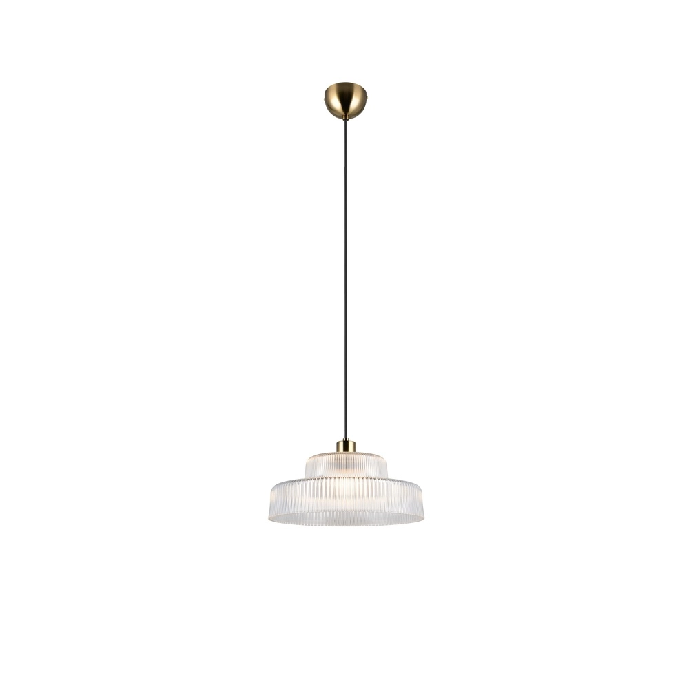 Klassieke hanglamp Abella transparant glas Trio 4017807677706