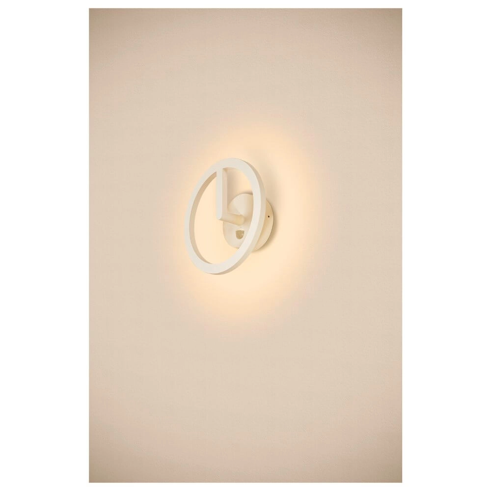 Strakke buitenlamp Q-Ring met sensor - wit SLV 4024163290739