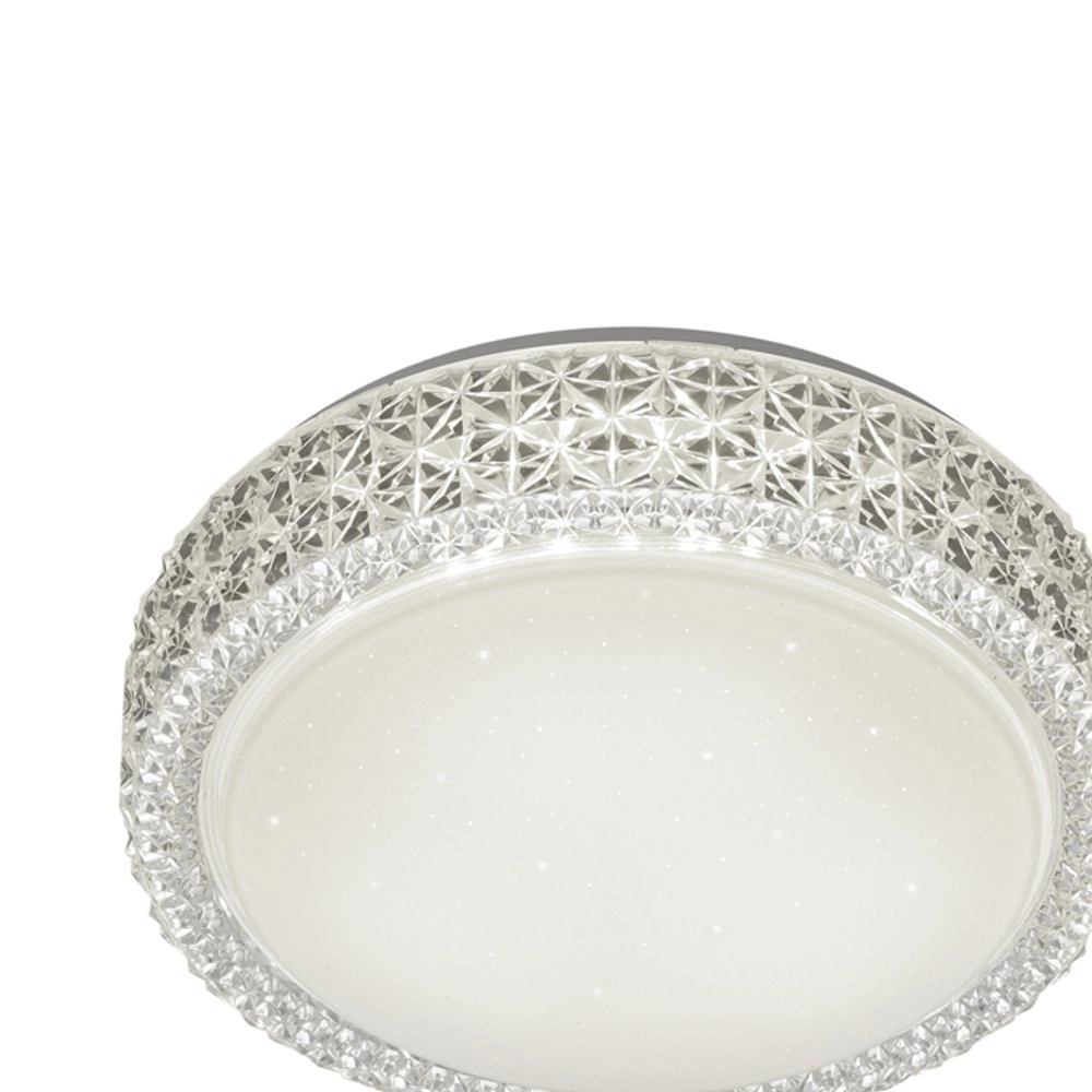Kristal plafonnière Pegasus met sterren effect wit Trio 4017807305586