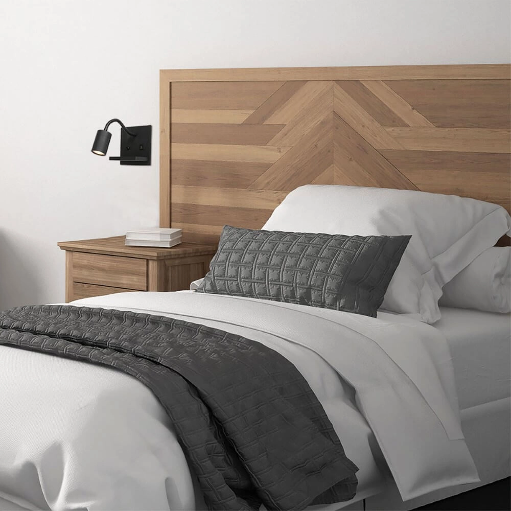Bedlamp zwart Upround met oplader en usb Steinhauer 8712746170467