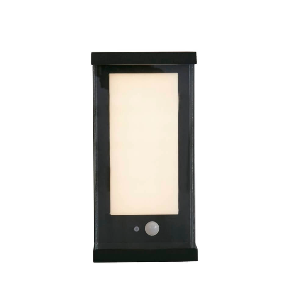Rechthoekige wandlamp Solar zwart Searchlight 5053423241562