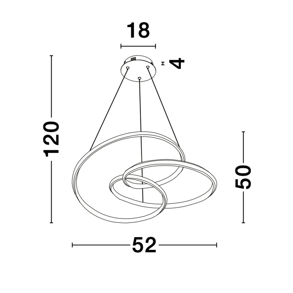 Design hanglamp Menton koffie bruin Lyora 5212017424310