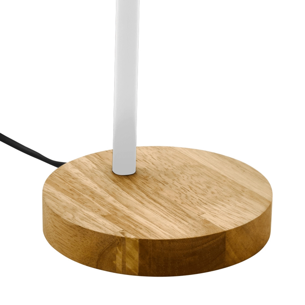 Landelijke bureaulamp Veradal wit met hout Eglo 9002759988326