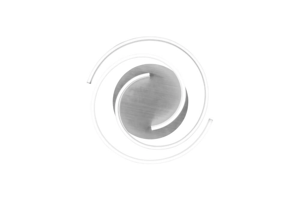 Dimbare plafondlamp Caya metaal met zwart Trio 4017807541939