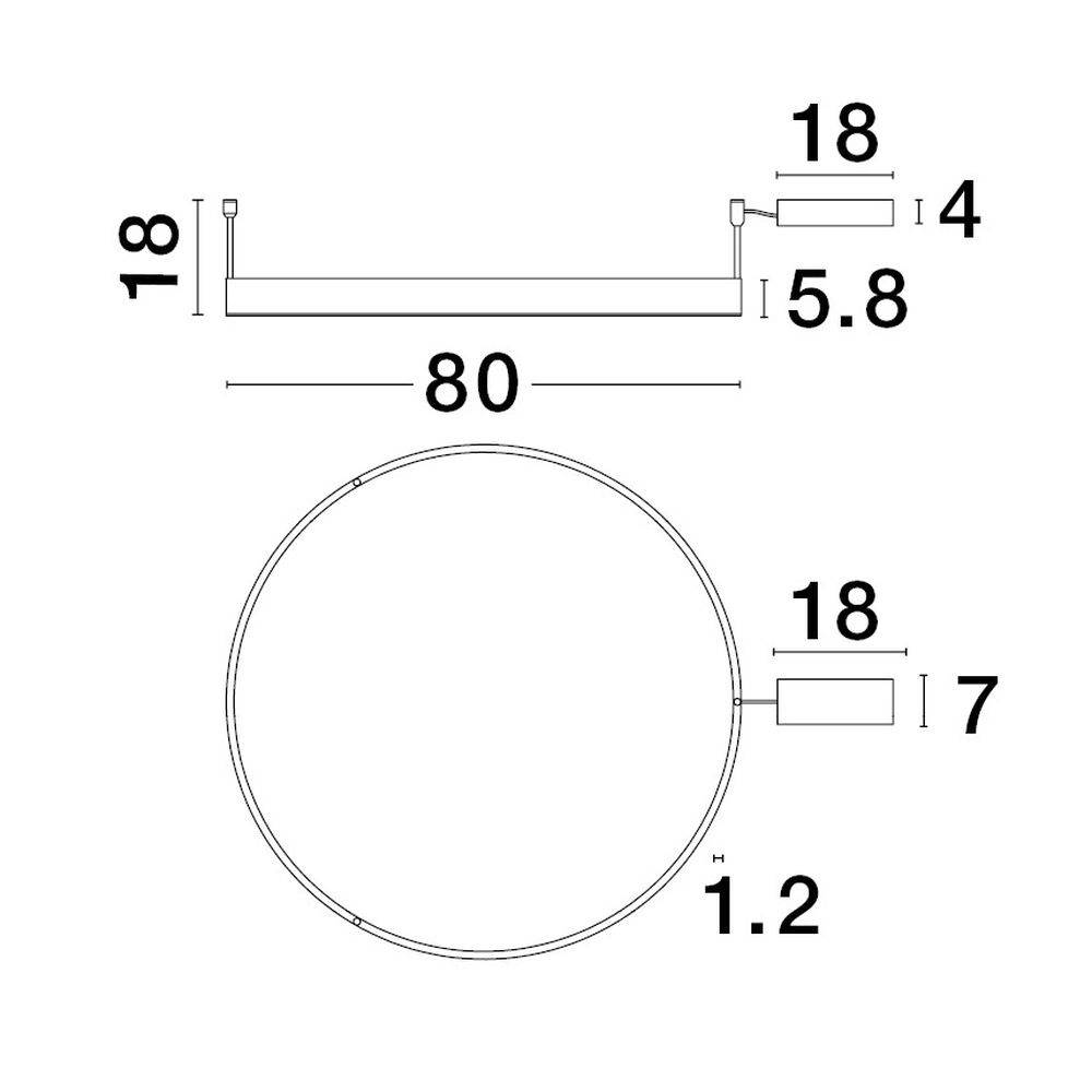 Ceiling lamp Motif gold Ø 80cm Lyora 5212017442987