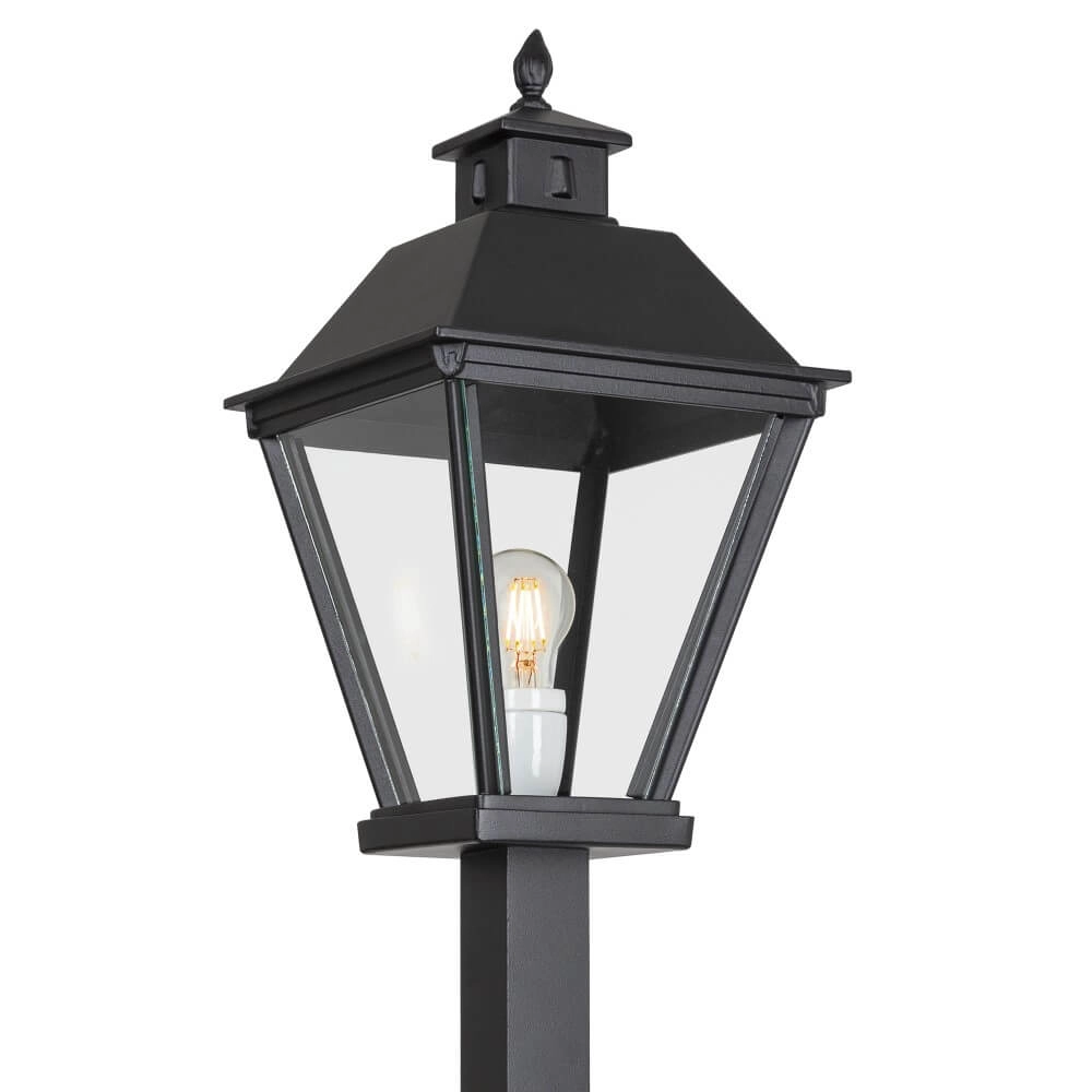 Zwarte lantaarn Square 243cm - zwart KS Verlichting 8714732577205